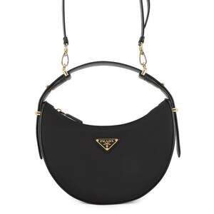 Prada Arque Half Moon Hobo Leather #251158P20B